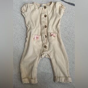 Nicole Miller Cream One Piece with Pink Accents